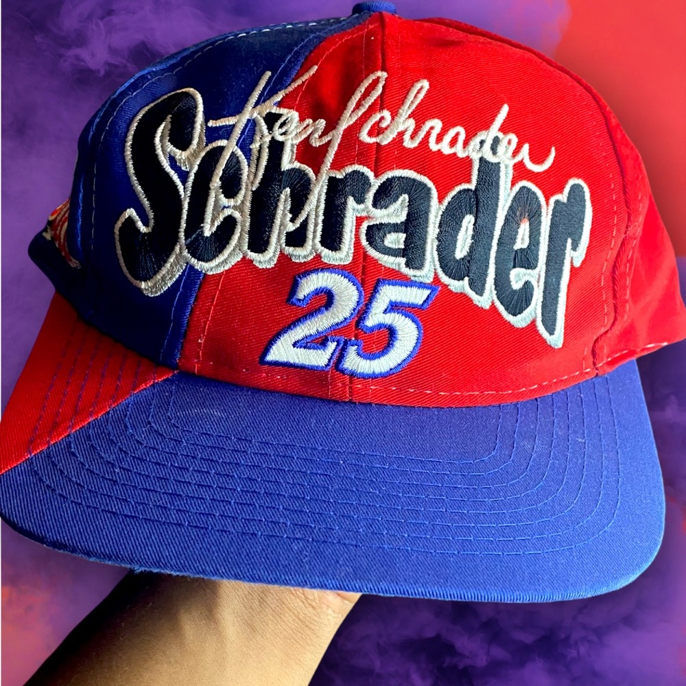 Vintage Ken Schrader Nascar Hat 90s Snapback #25 Bud racing